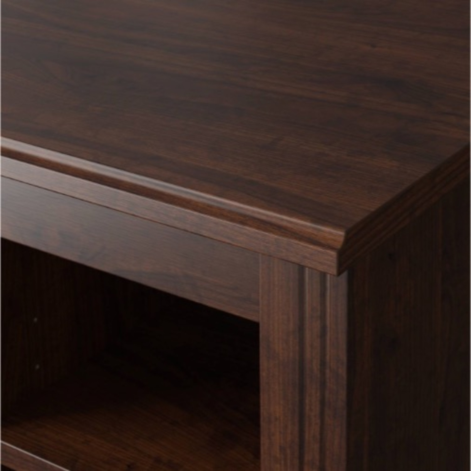 IKEA BRUSALI Dark Brown Wood Desk - image-2