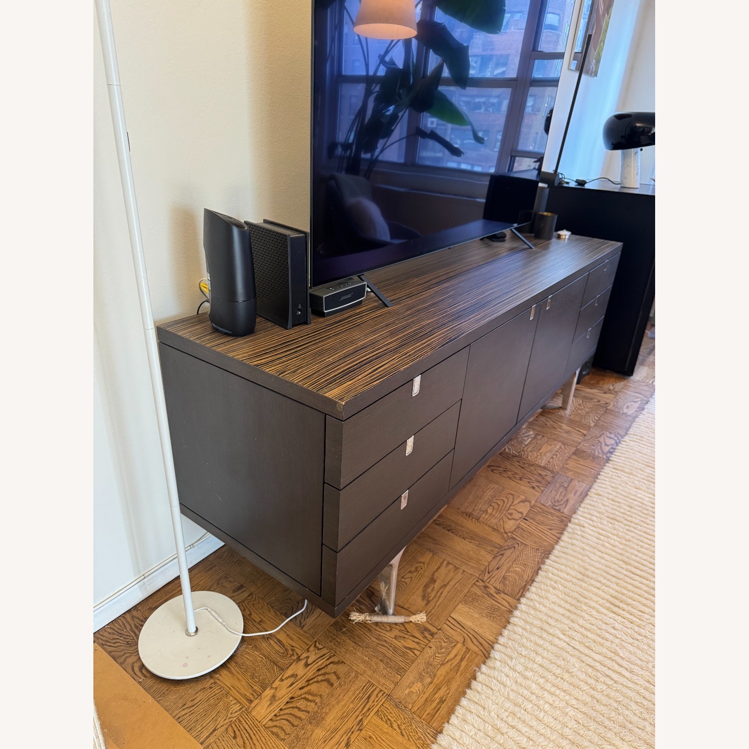 Potocco Dark Brown Wood Sideboard - image-5