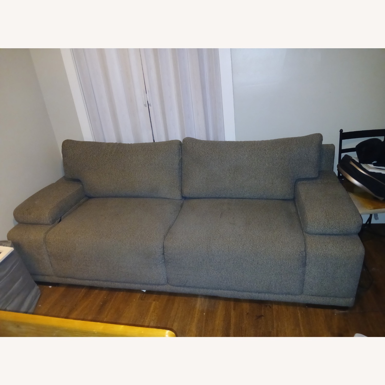 Ashley Furniture Light Gray Fabric 3+ Seater Sofa - image-1