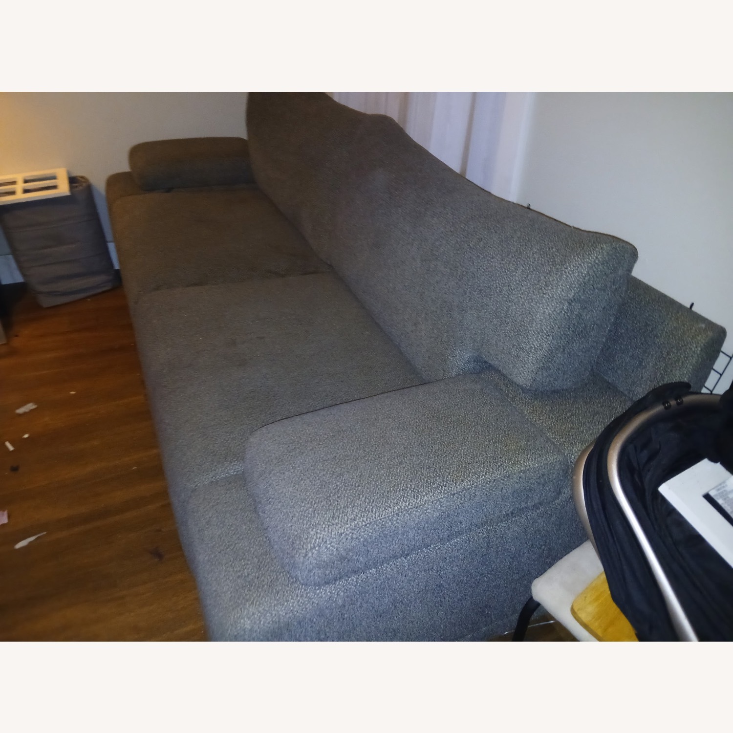 Ashley Furniture Light Gray Fabric 3+ Seater Sofa - image-2