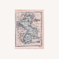Vintage/Antique Finds Map 1800 Wall Decor