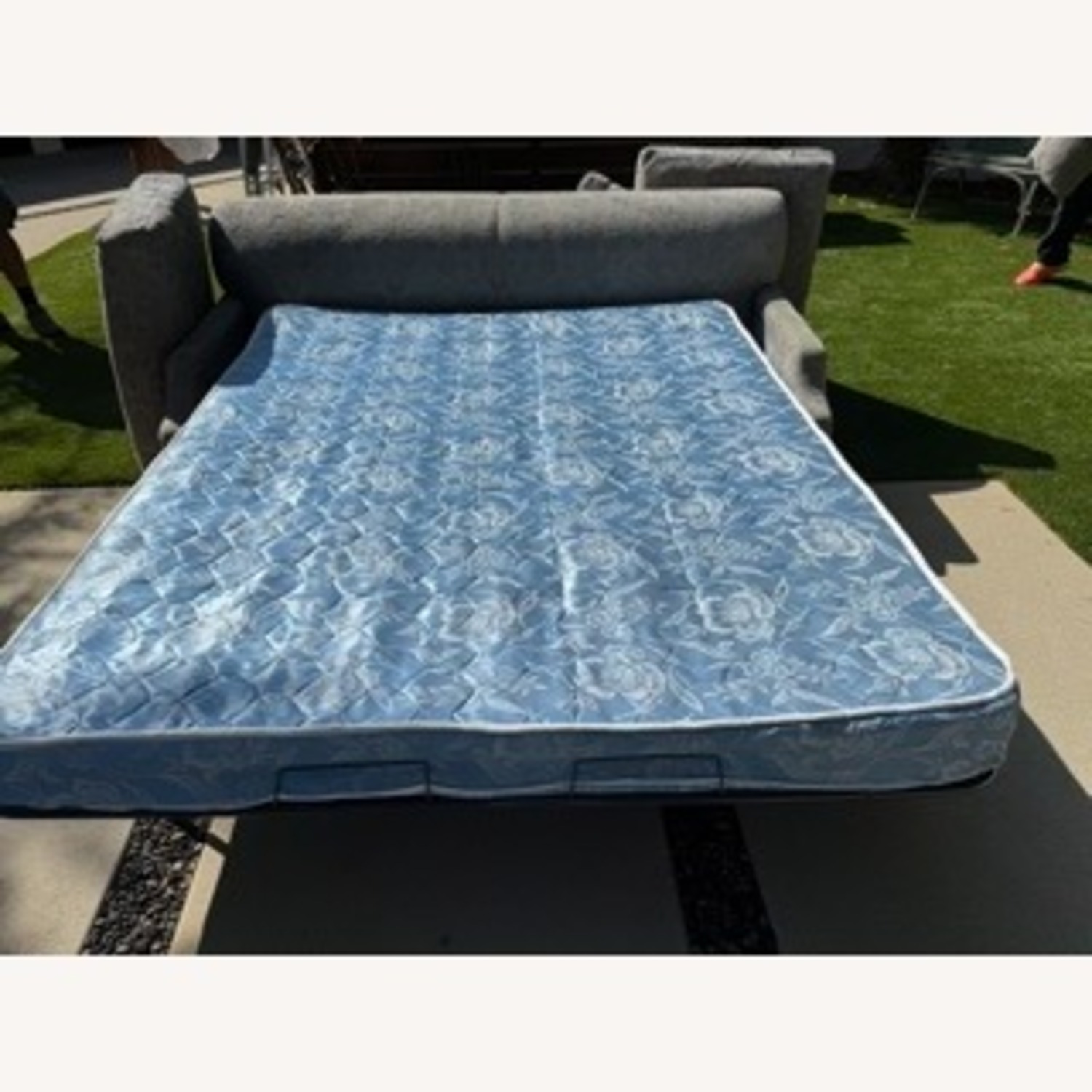 CISCO Brothers Club Style Gray/Cream Sleeper Sofa - image-1