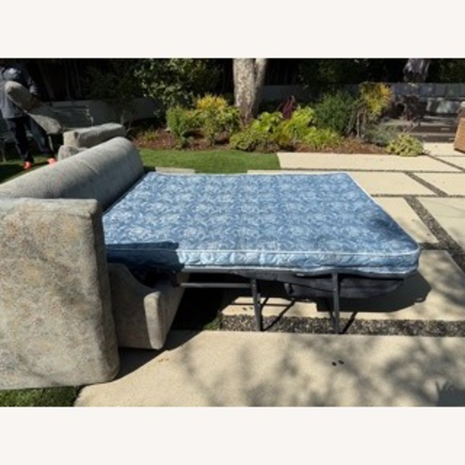 CISCO Brothers Club Style Gray/Cream Sleeper Sofa - image-3