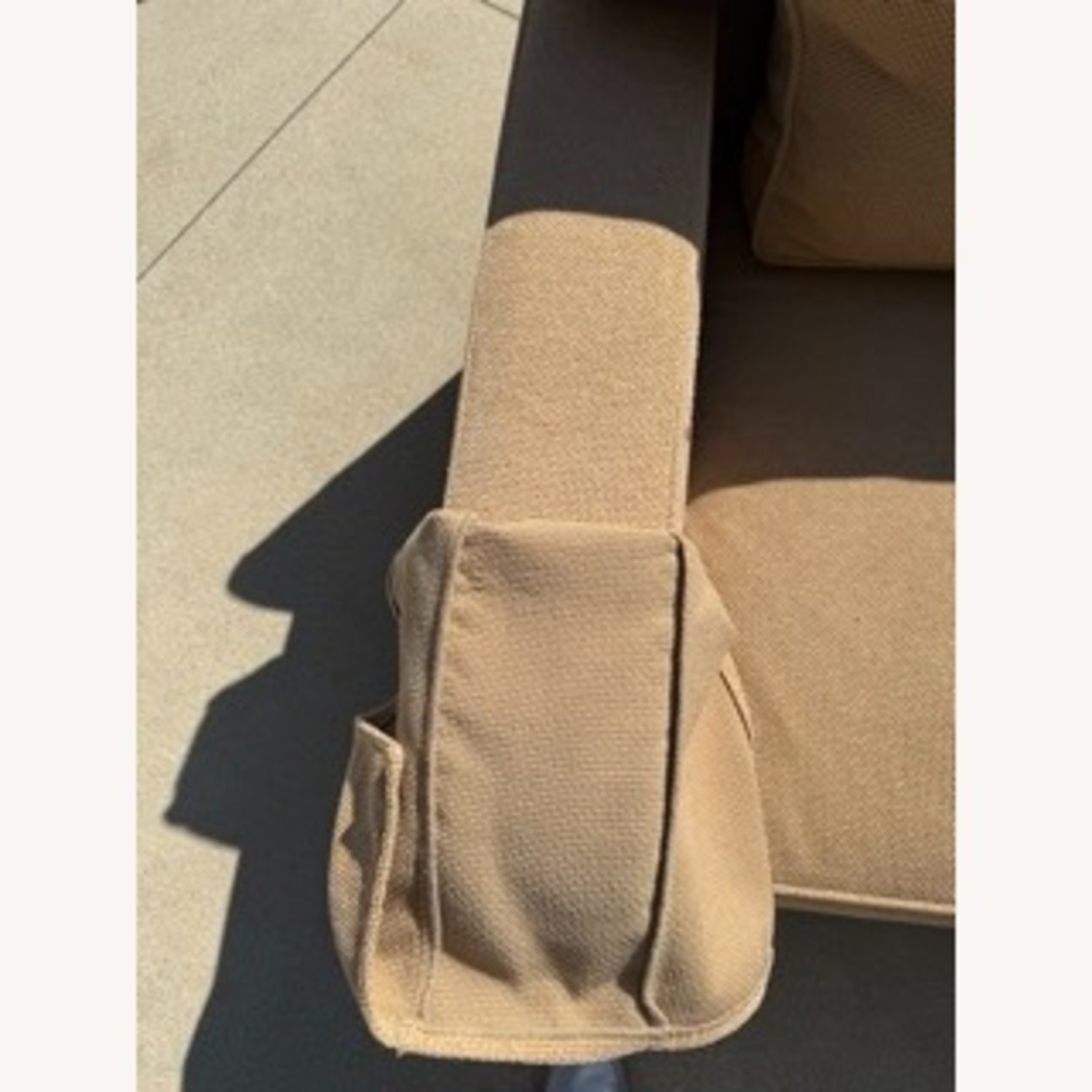 Ethan Allen Bennett 3 Seat Sofa and Ottoman - image-7