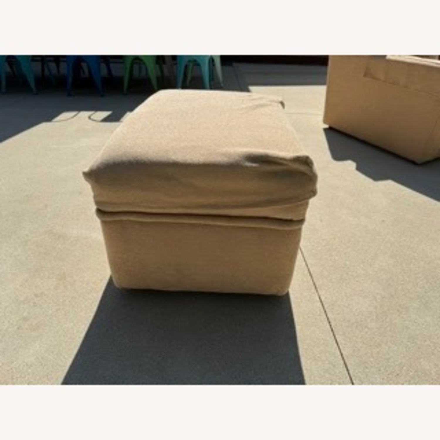 Ethan Allen Bennett 3 Seat Sofa and Ottoman - image-10