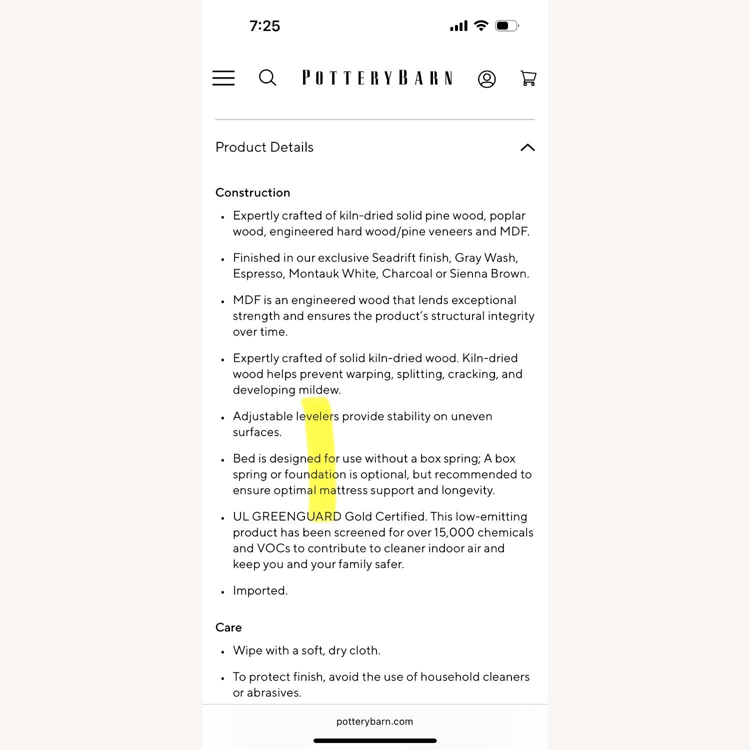 Pottery Barn Farmhouse Platform Bed - image-10