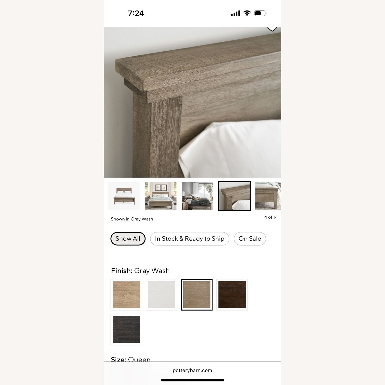 Pottery Barn Farmhouse Platform Bed - image-6