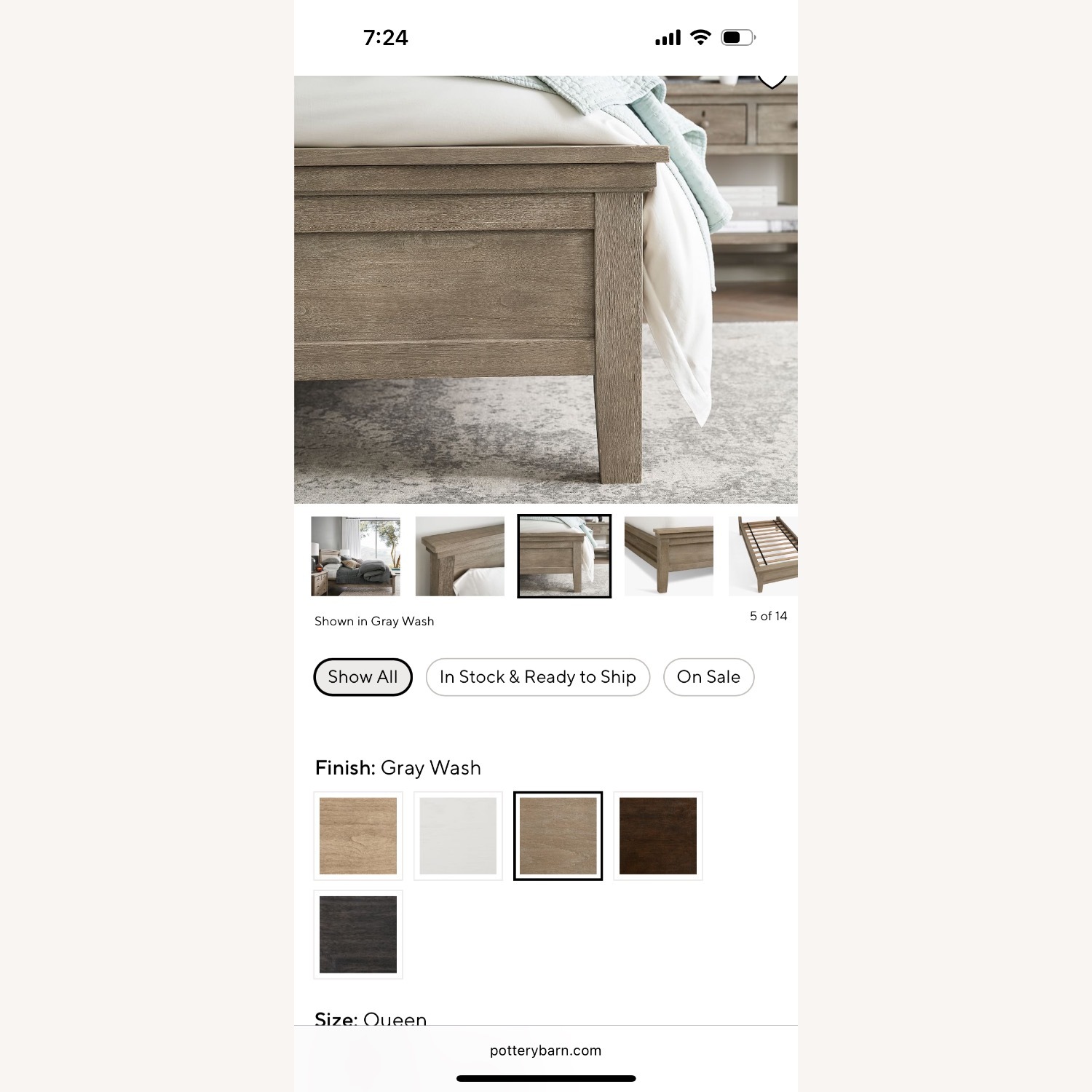 Pottery Barn Farmhouse Platform Bed - image-7