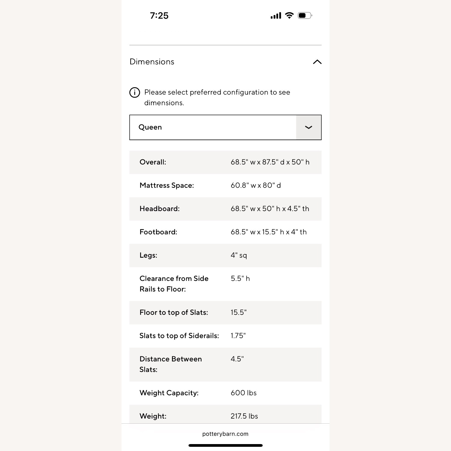 Pottery Barn Farmhouse Platform Bed - image-11