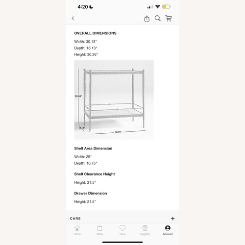 Used Crate & Barrel Bar Console for sale on AptDeco