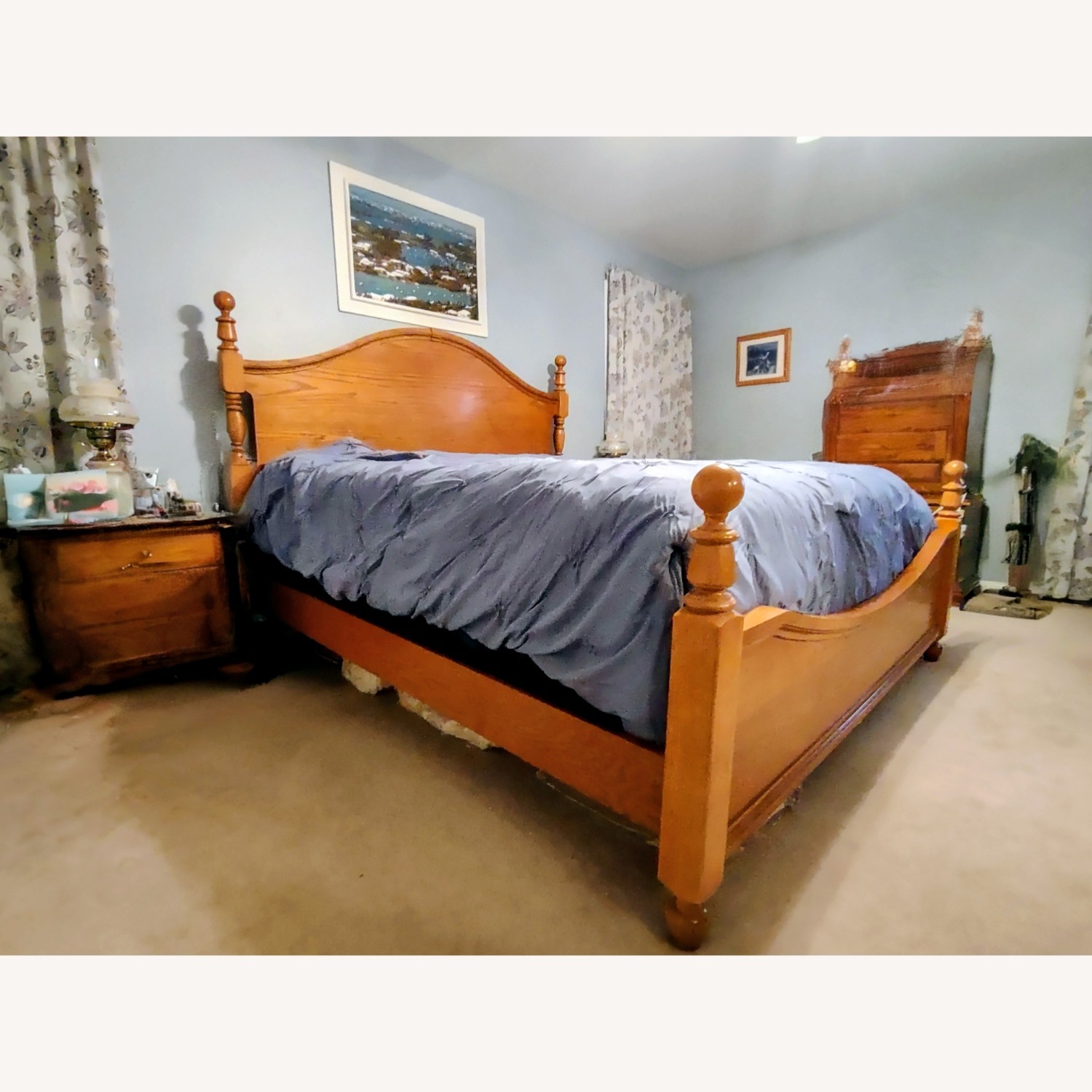 Lebow Furniture Wood King Bed - image-1