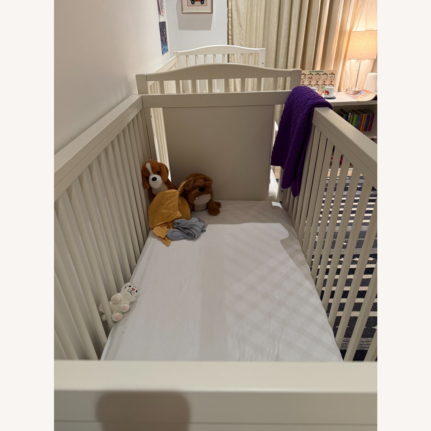 Pottery Barn Kids White Wood Crib - image-2