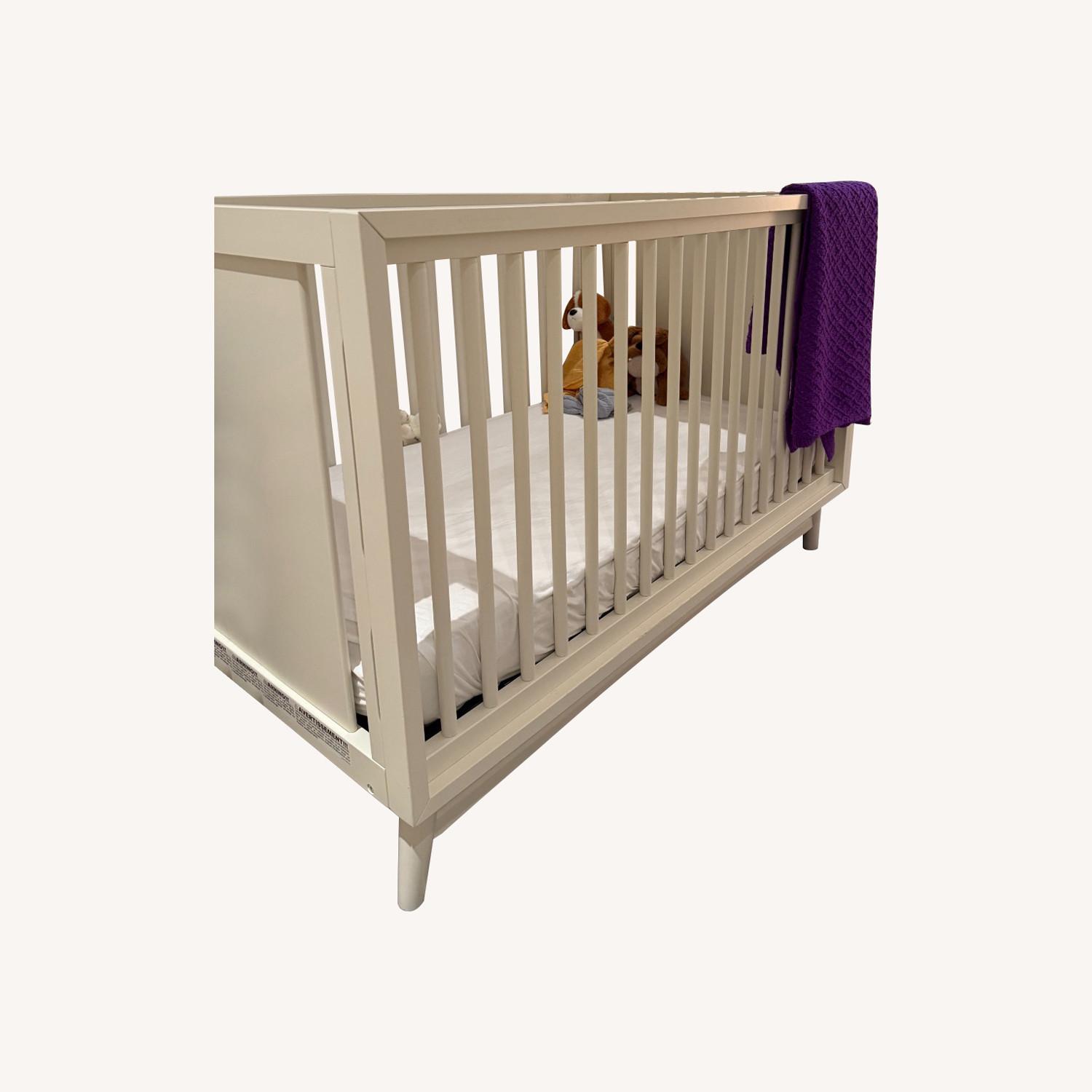 Pottery Barn Kids White Wood Crib - image-0