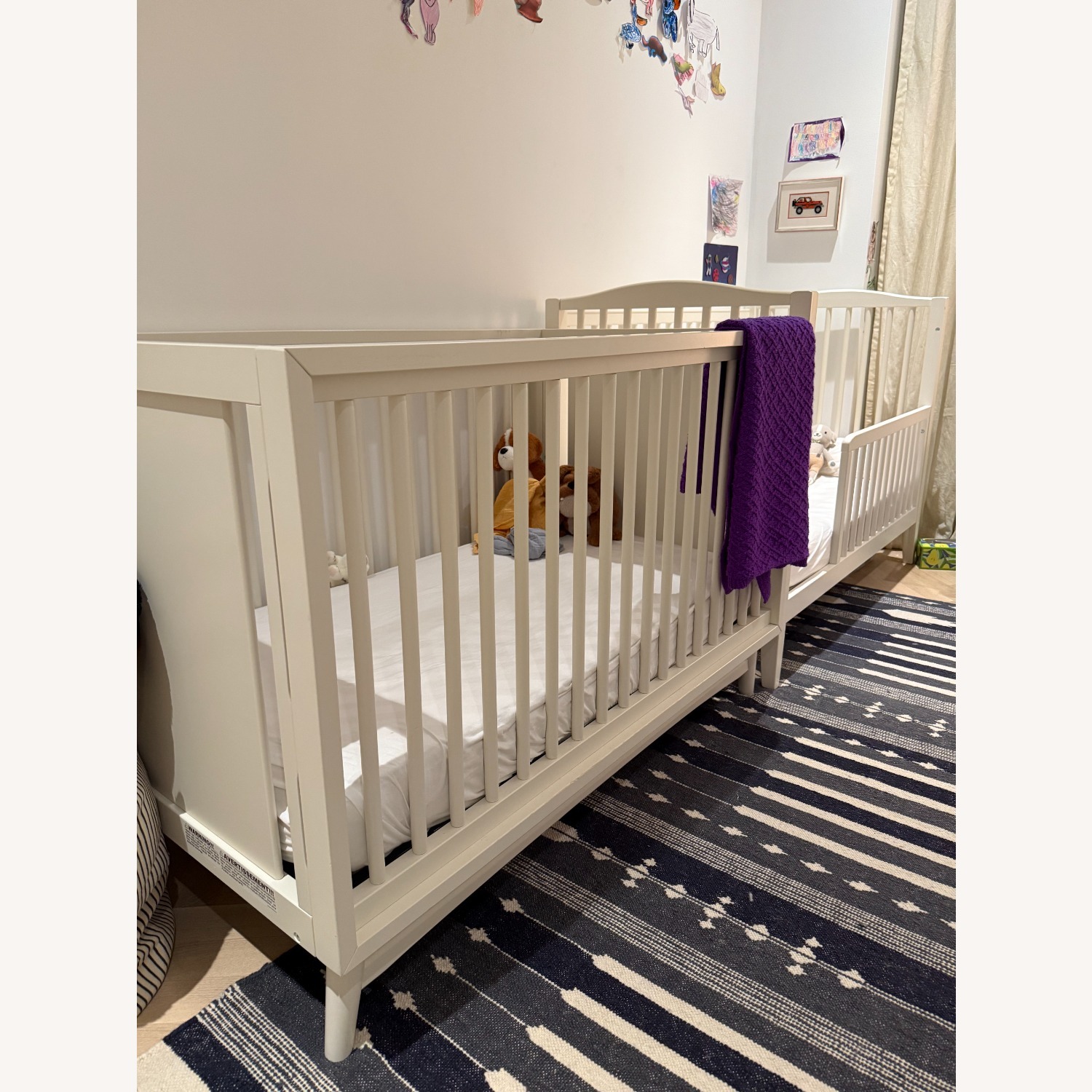 Pottery Barn Kids White Wood Crib - image-1