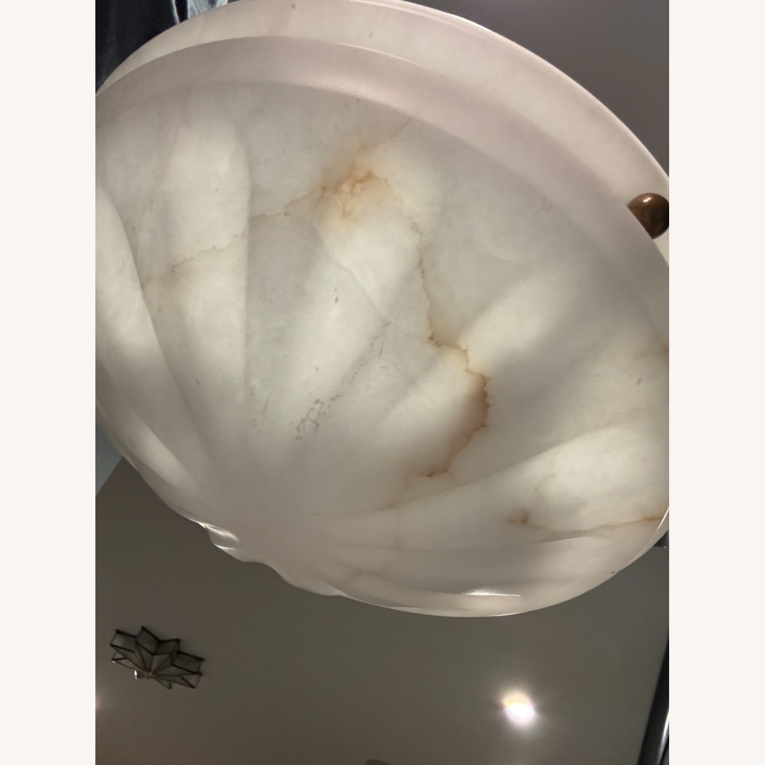 Vintage / Antique White Ceiling Lamp - image-1