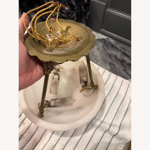 Used Vintage / Antique White Ceiling Lamp for sale on AptDeco