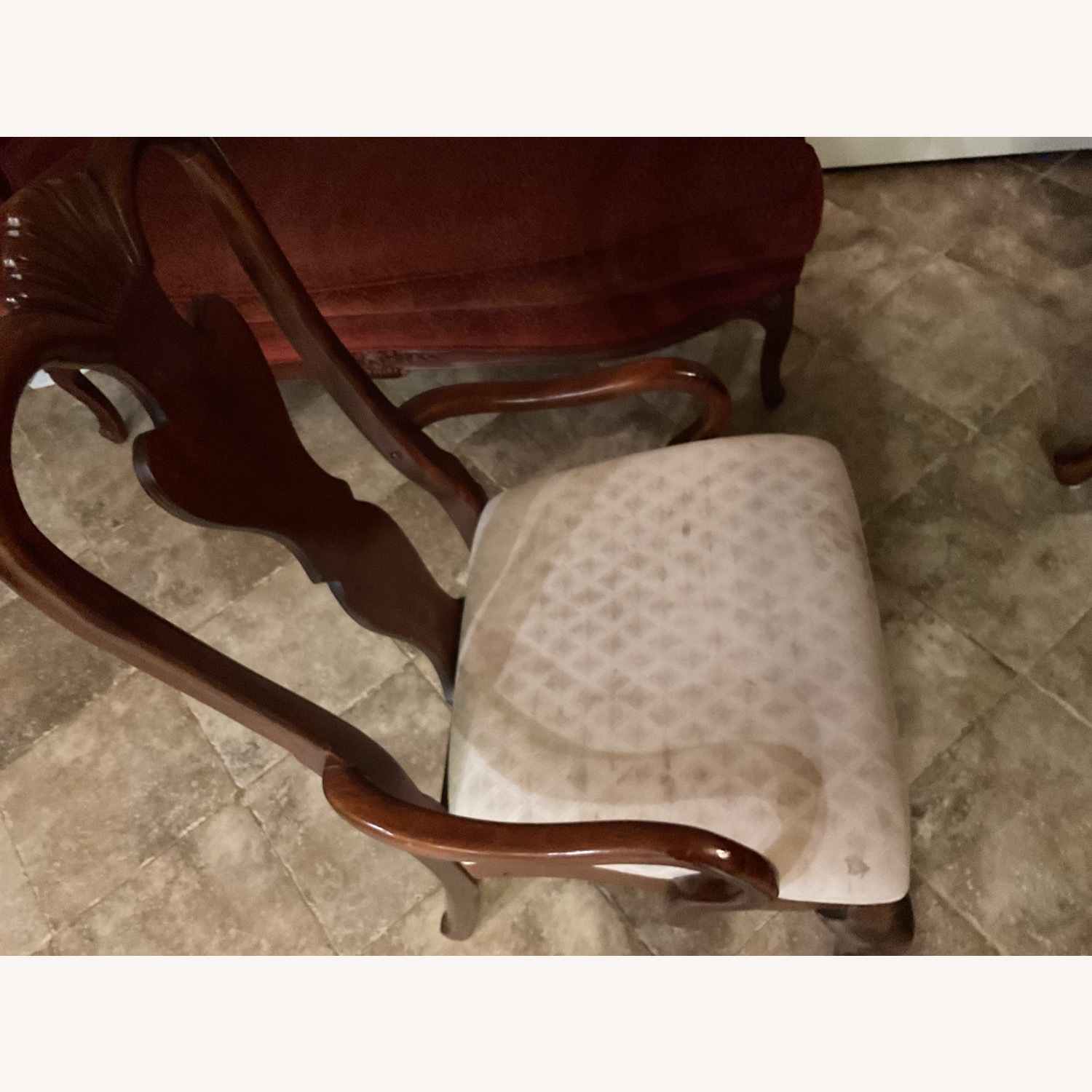 Dark Brown Wood Dining Chairs - image-2