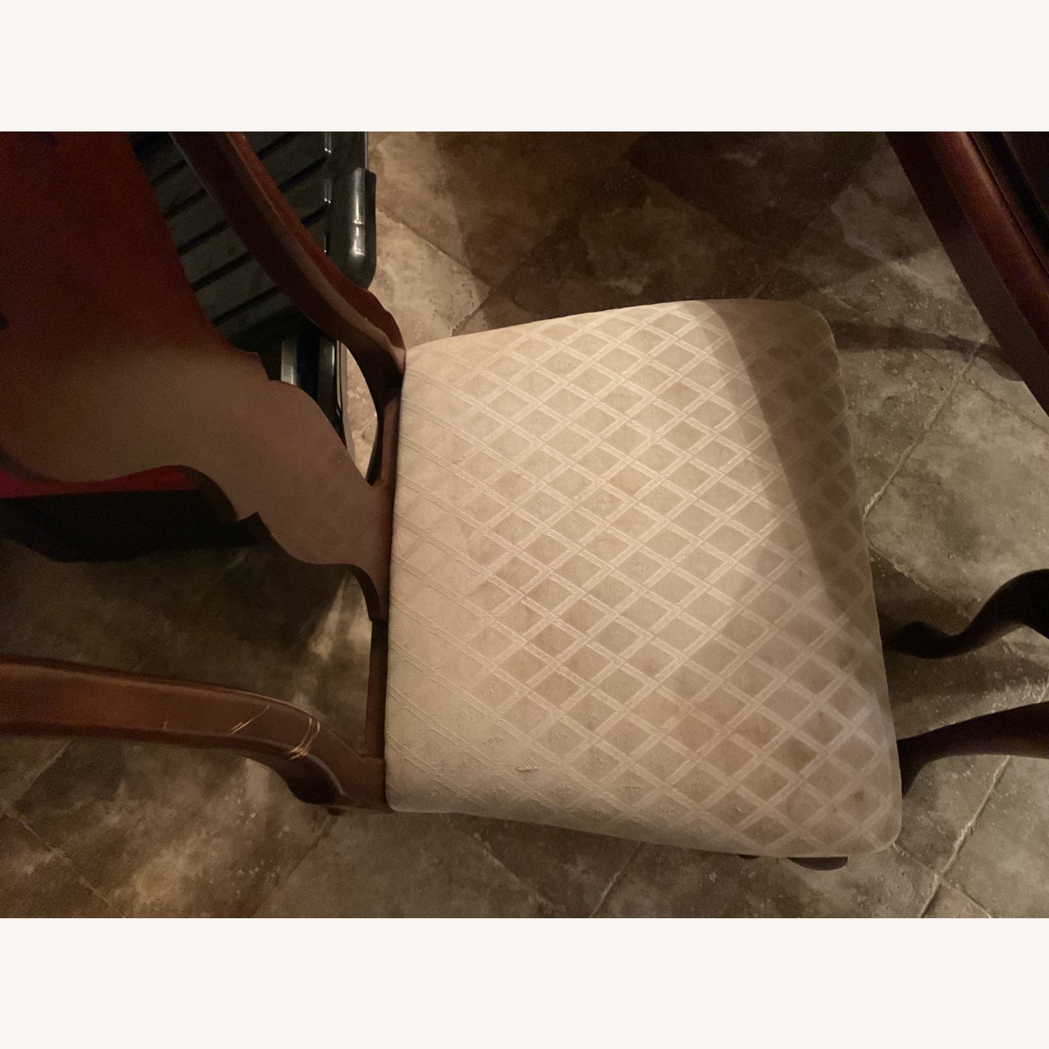 Dark Brown Wood Dining Chairs - image-1