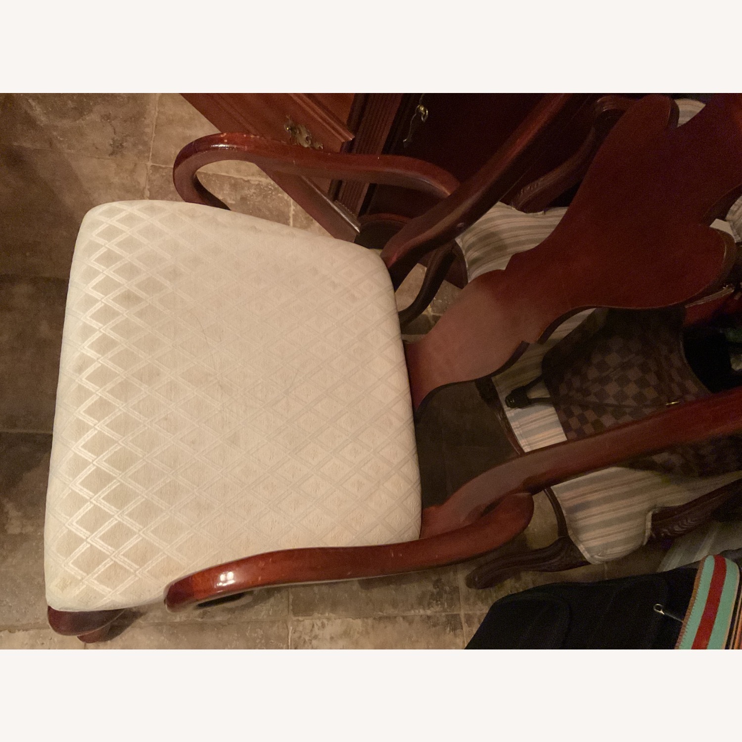 Dark Brown Wood Dining Chairs - image-3