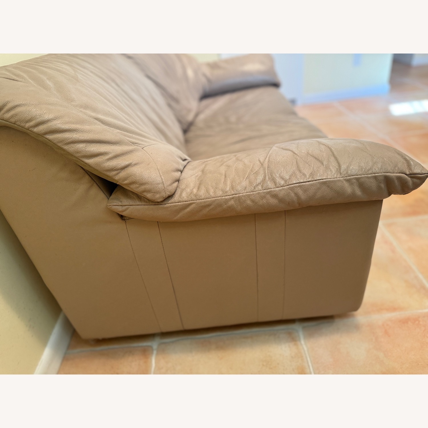 B&B Italia Natural Leather 2 Seater Sofa - image-6