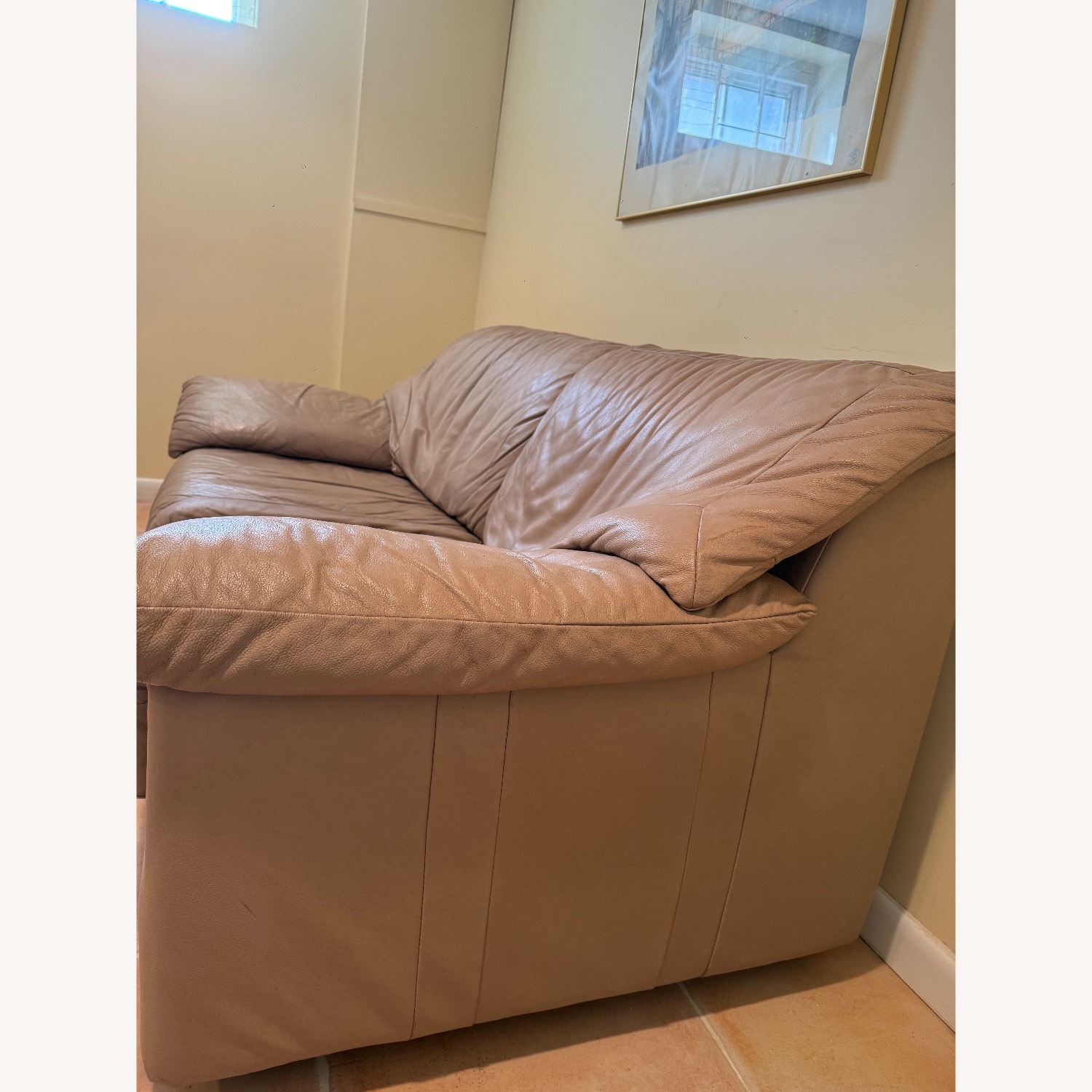 B&B Italia Natural Leather 2 Seater Sofa - image-4