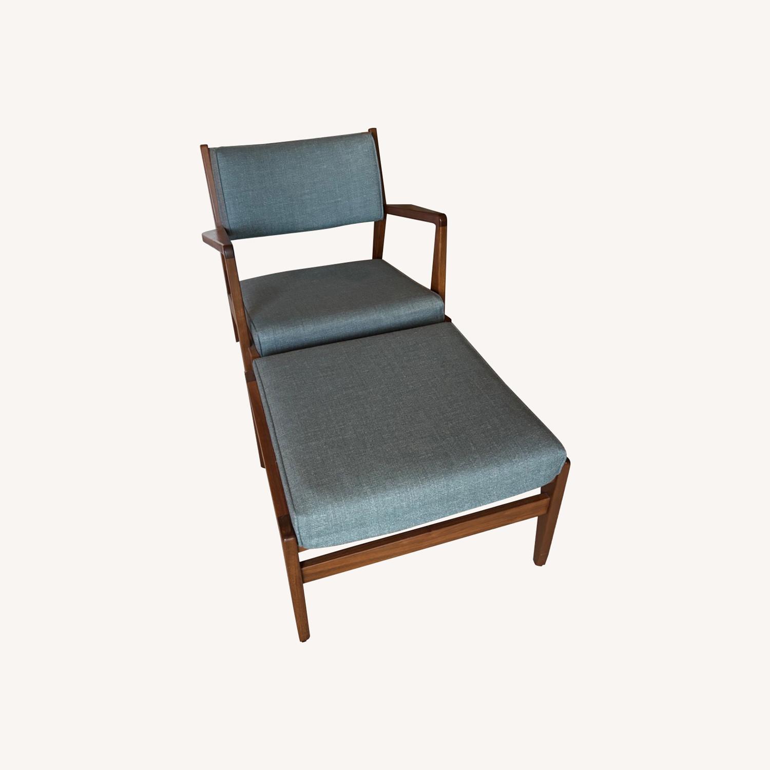 Jens Accent Chair With Ottoman - image-0