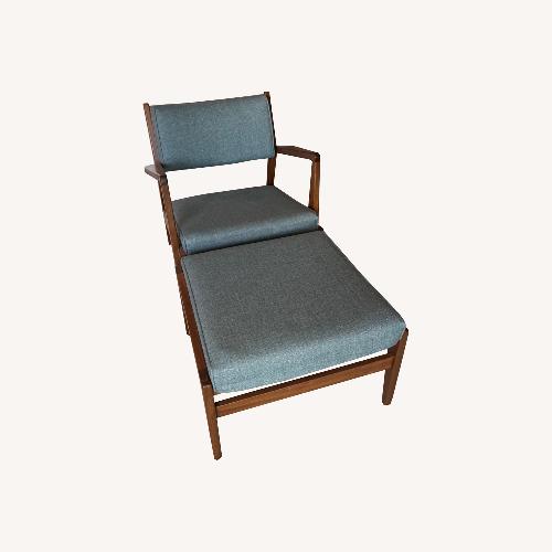 Used Jens Accent Chair With Ottoman for sale on AptDeco