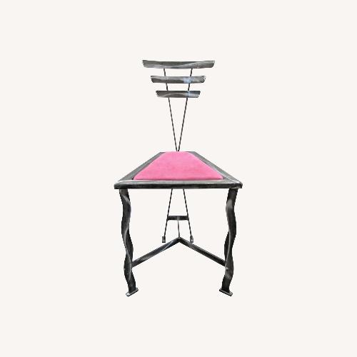 Used 1990s Postmodern Welded Steel Artist Accent Chair for sale on AptDeco