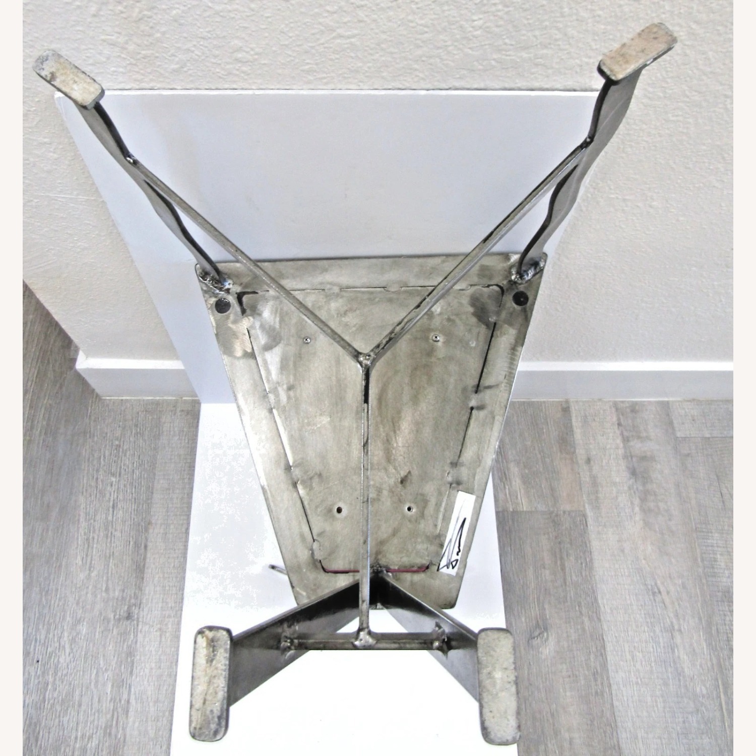 1990s Postmodern Welded Steel Artist Accent Chair - image-16