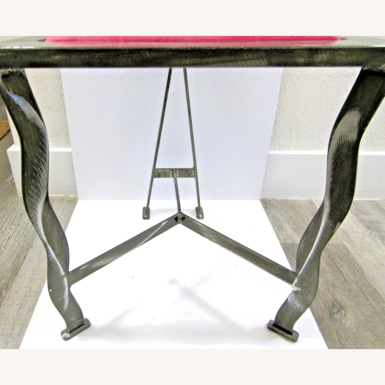 1990s Postmodern Welded Steel Artist Accent Chair - image-11