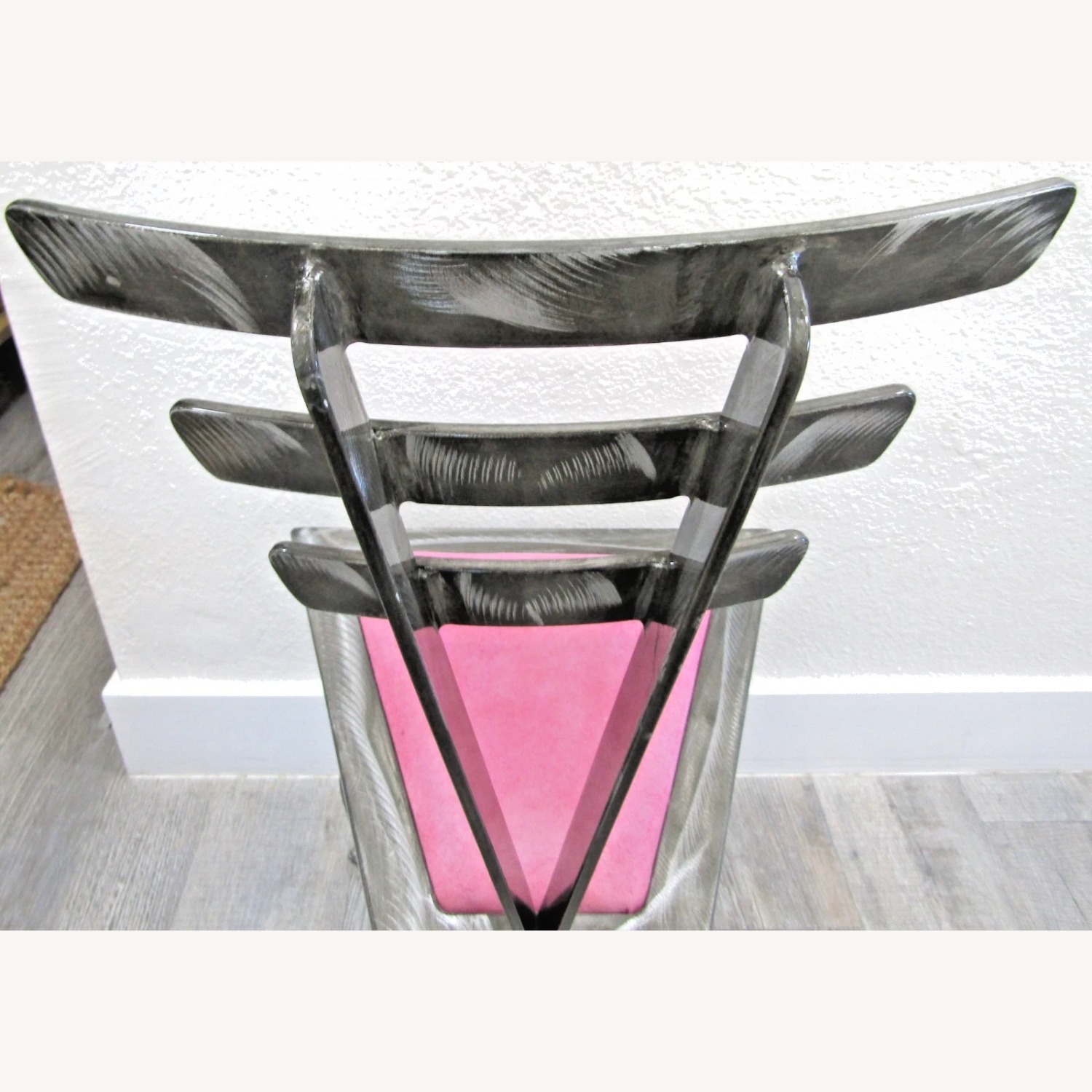 1990s Postmodern Welded Steel Artist Accent Chair - image-9