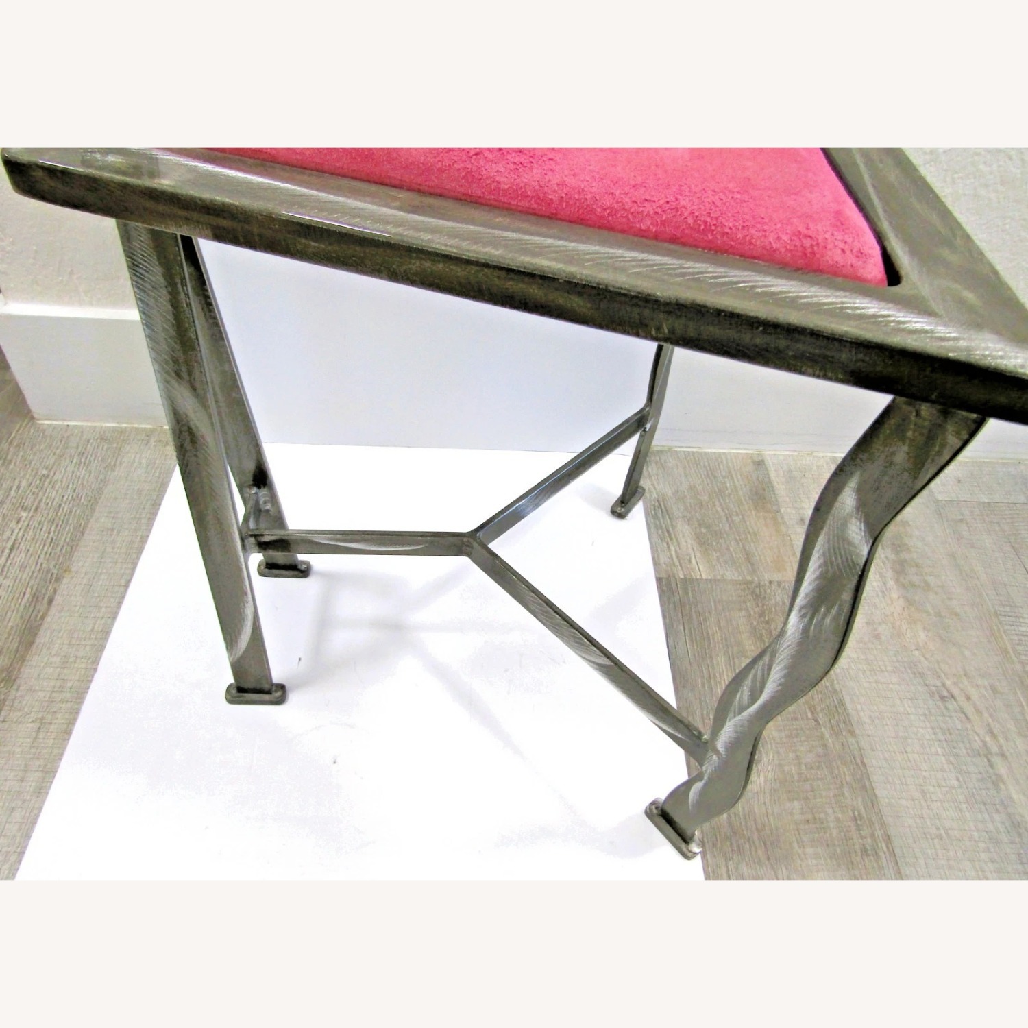 1990s Postmodern Welded Steel Artist Accent Chair - image-12