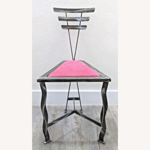 Used 1990s Postmodern Welded Steel Artist Accent Chair for sale on AptDeco