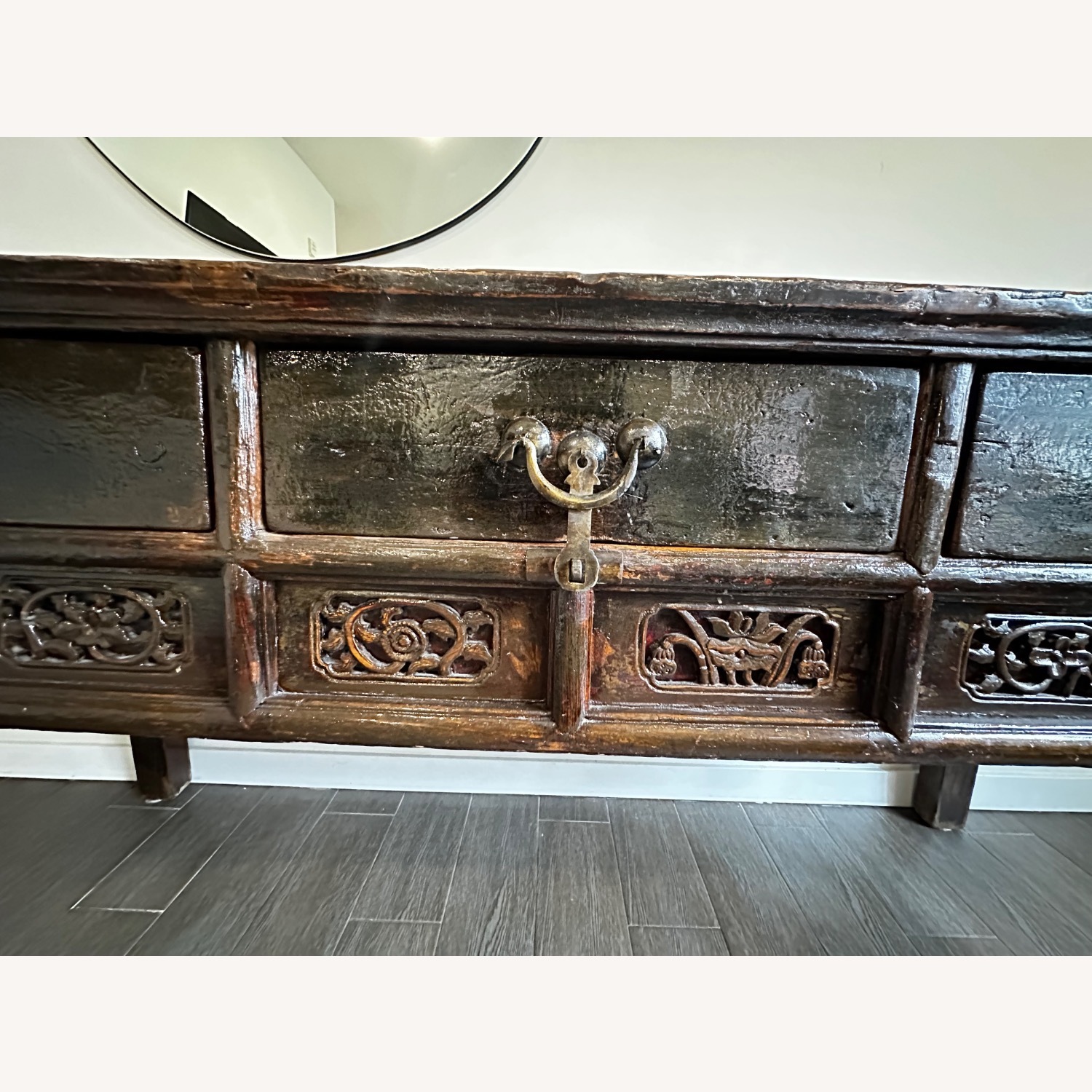 Vintage/Antique Wooden Console Table - image-3