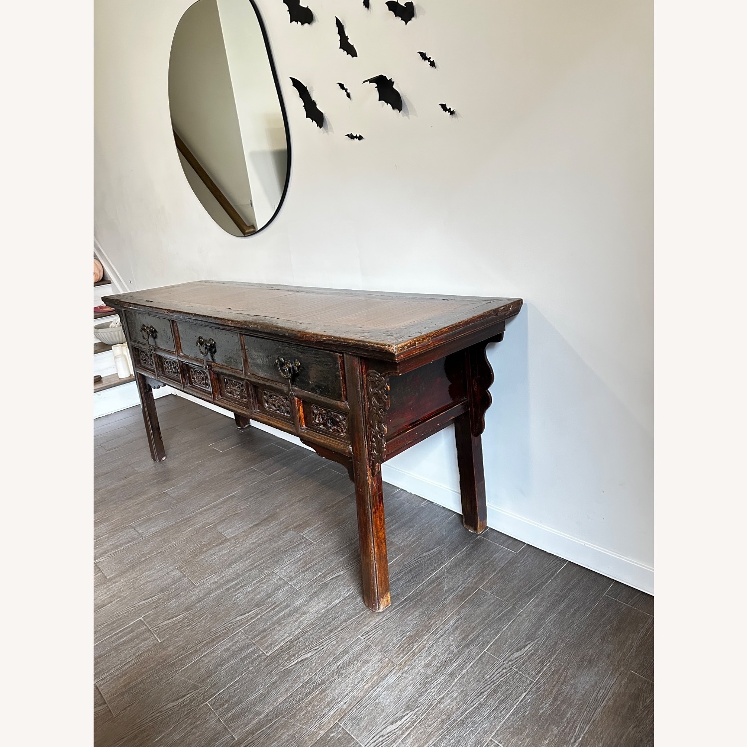 Vintage/Antique Wooden Console Table - image-2