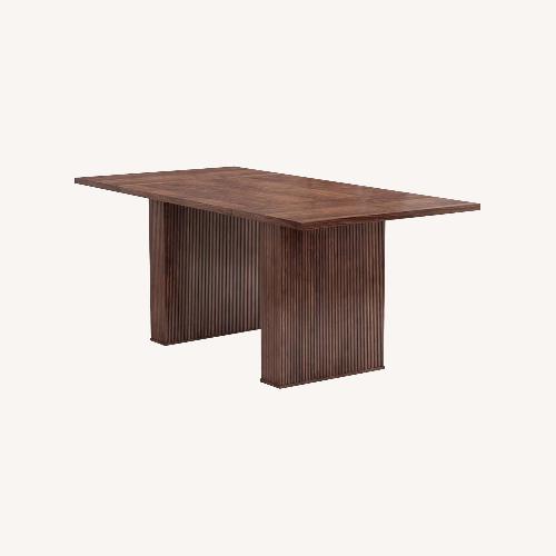 Used Weselon Dark Brown Wood Dining Table for sale on AptDeco