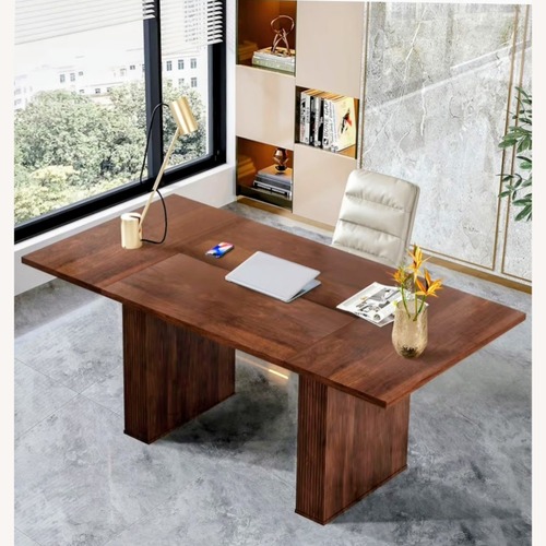 Used Weselon Dark Brown Wood Dining Table for sale on AptDeco