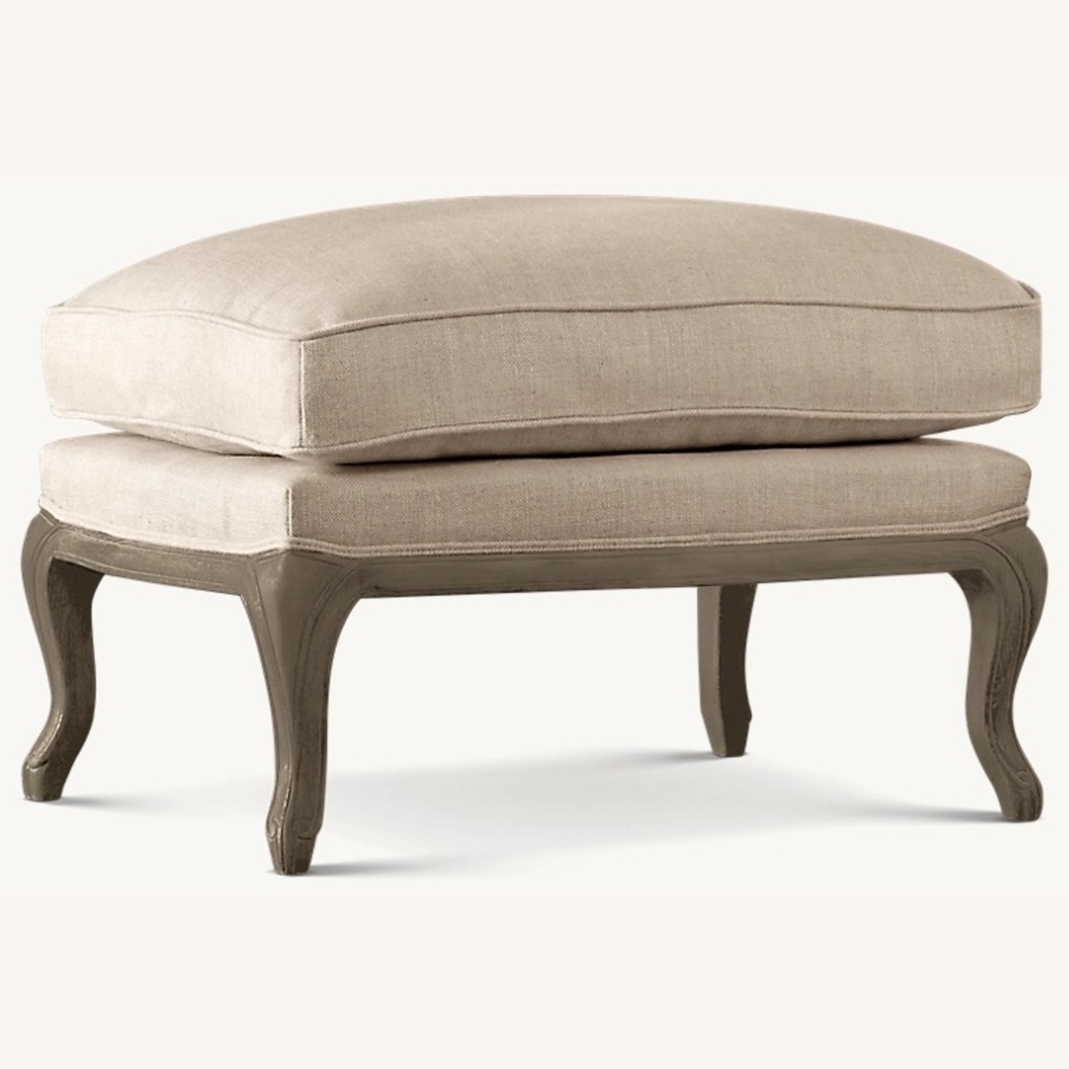 Restoration Hardware Cabriole Ottoman - image-0
