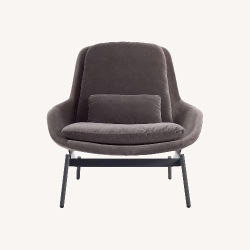 Used Blu Dot Field Lounge Chair, Storm Velvet for sale on AptDeco
