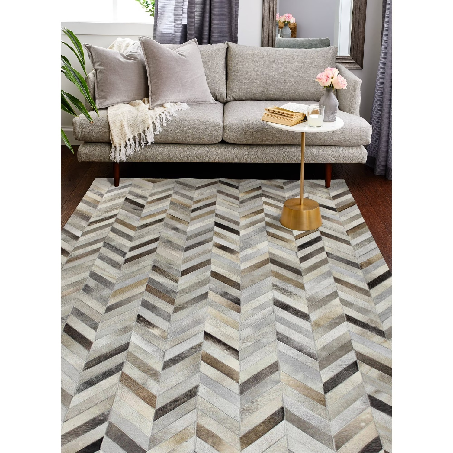 Custom Hair on Hide Area Rug - image-4