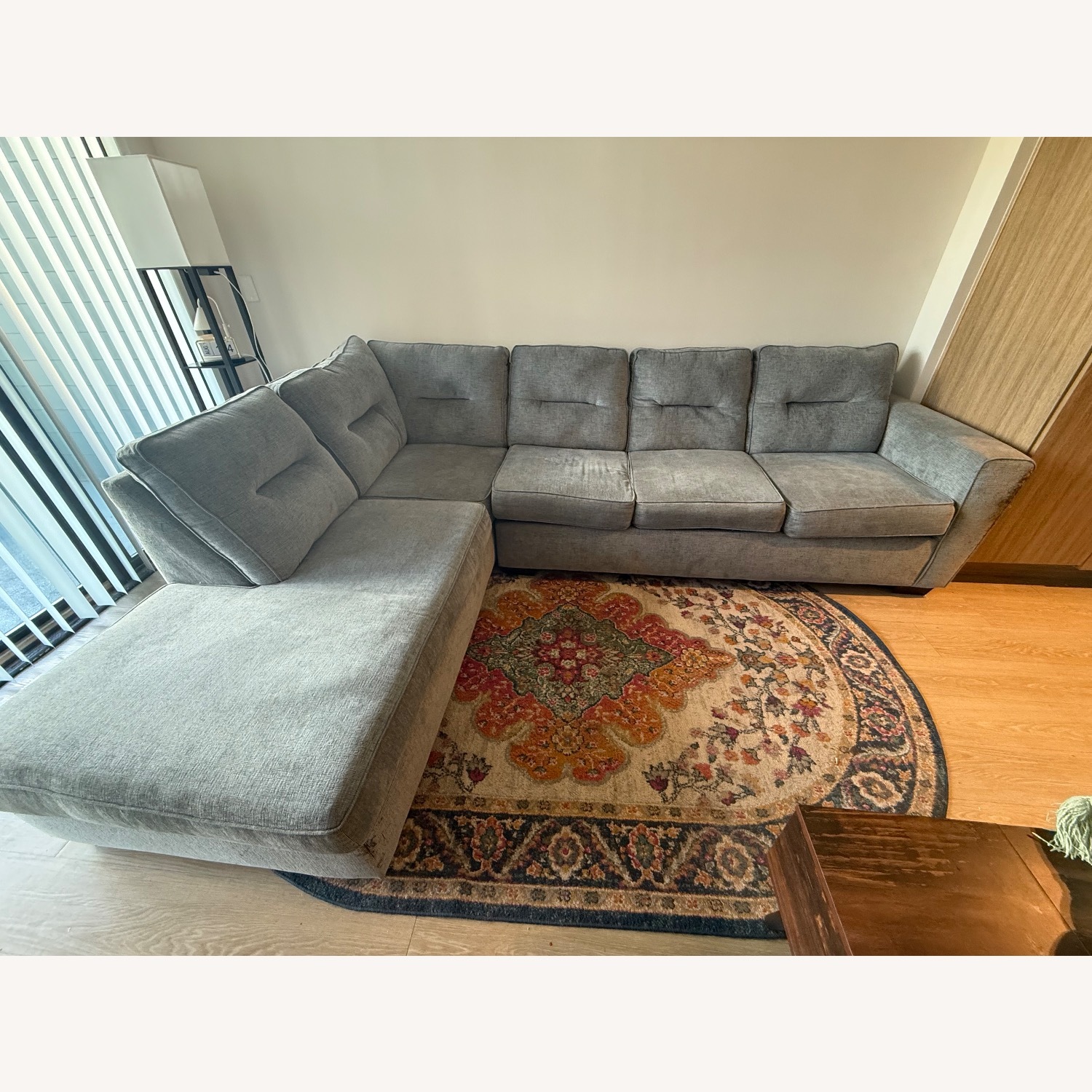 Bob's Discount Furniture Dylan Blue 2 Piece Sectional - image-4