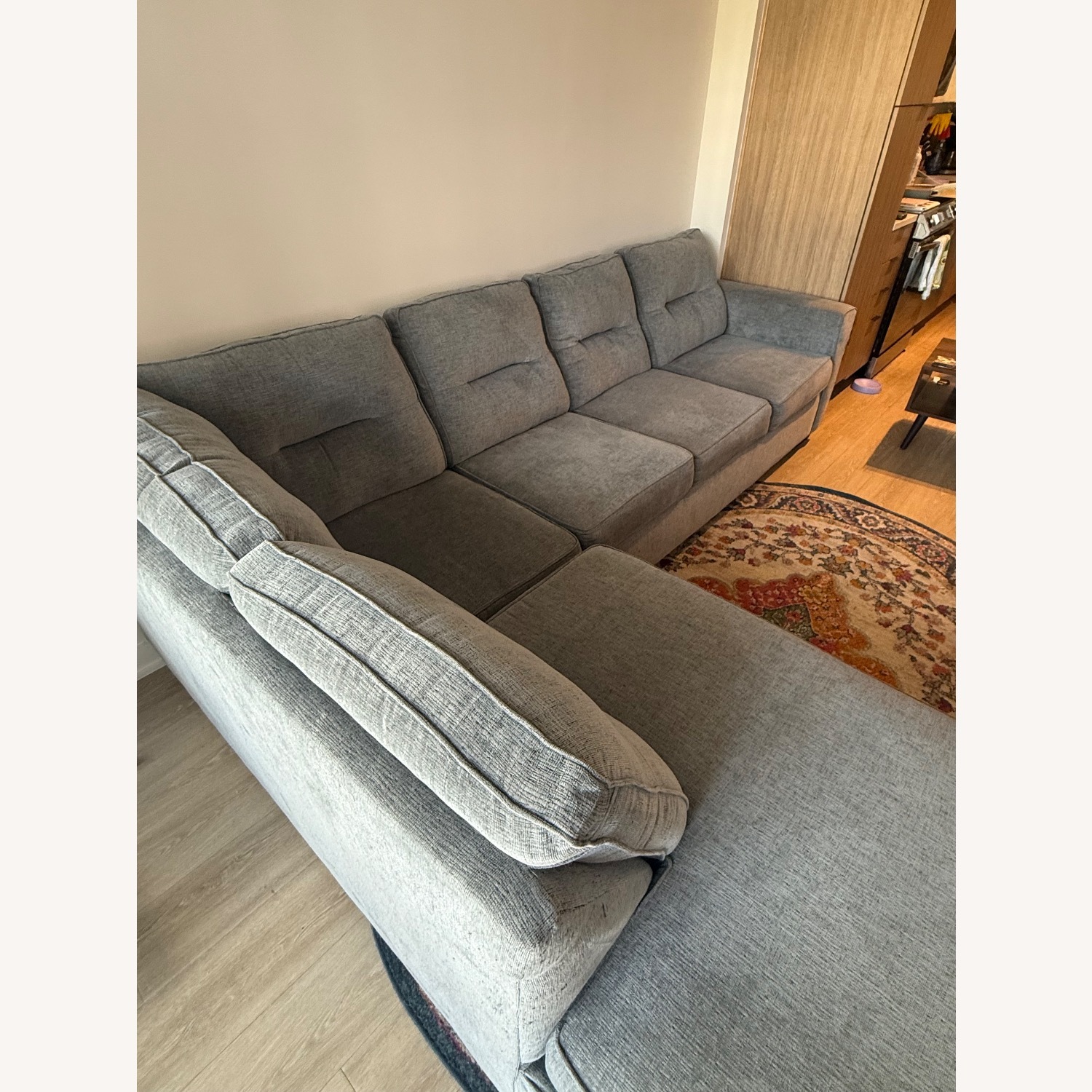 Bob's Discount Furniture Dylan Blue 2 Piece Sectional - image-3