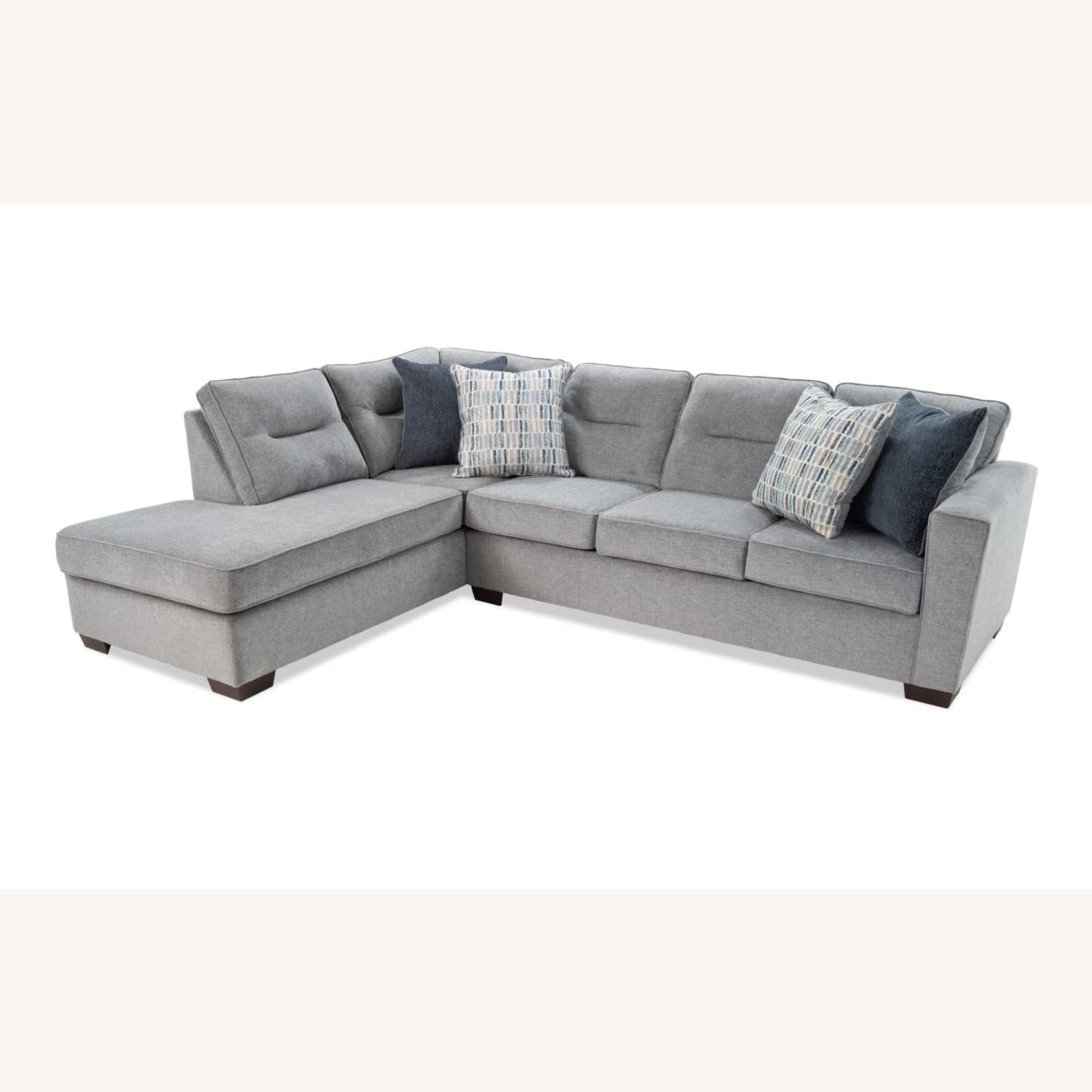 Bob's Discount Furniture Dylan Blue 2 Piece Sectional - image-5