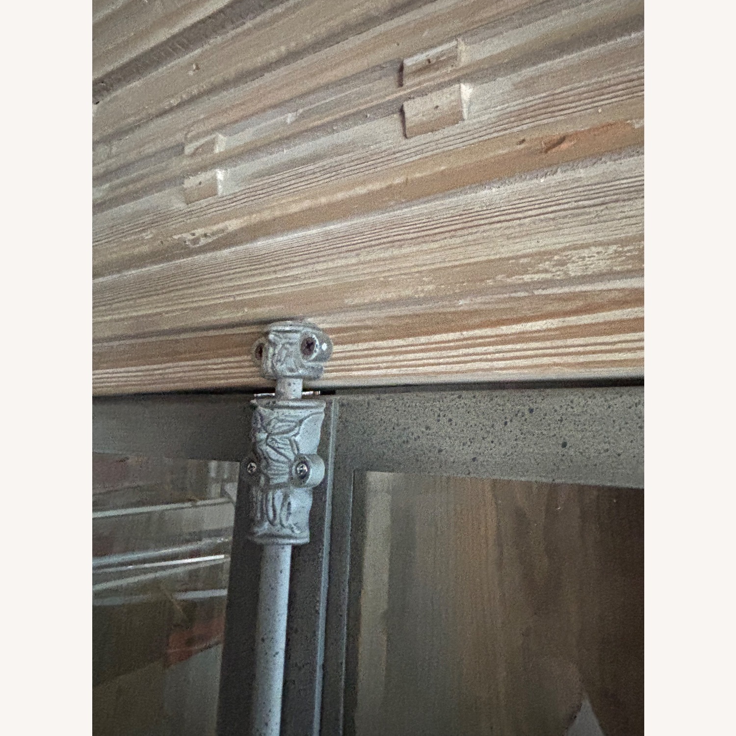 Light Gray Wood Display Cabinet - image-4