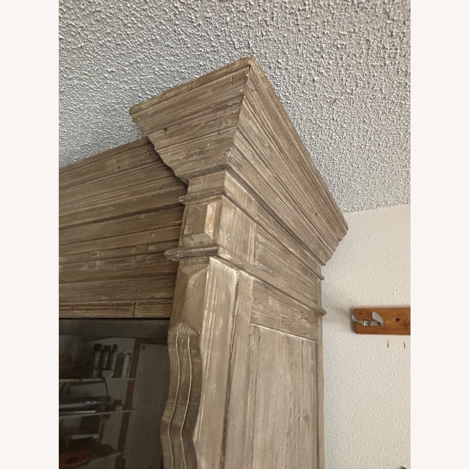 Light Gray Wood Display Cabinet - image-5