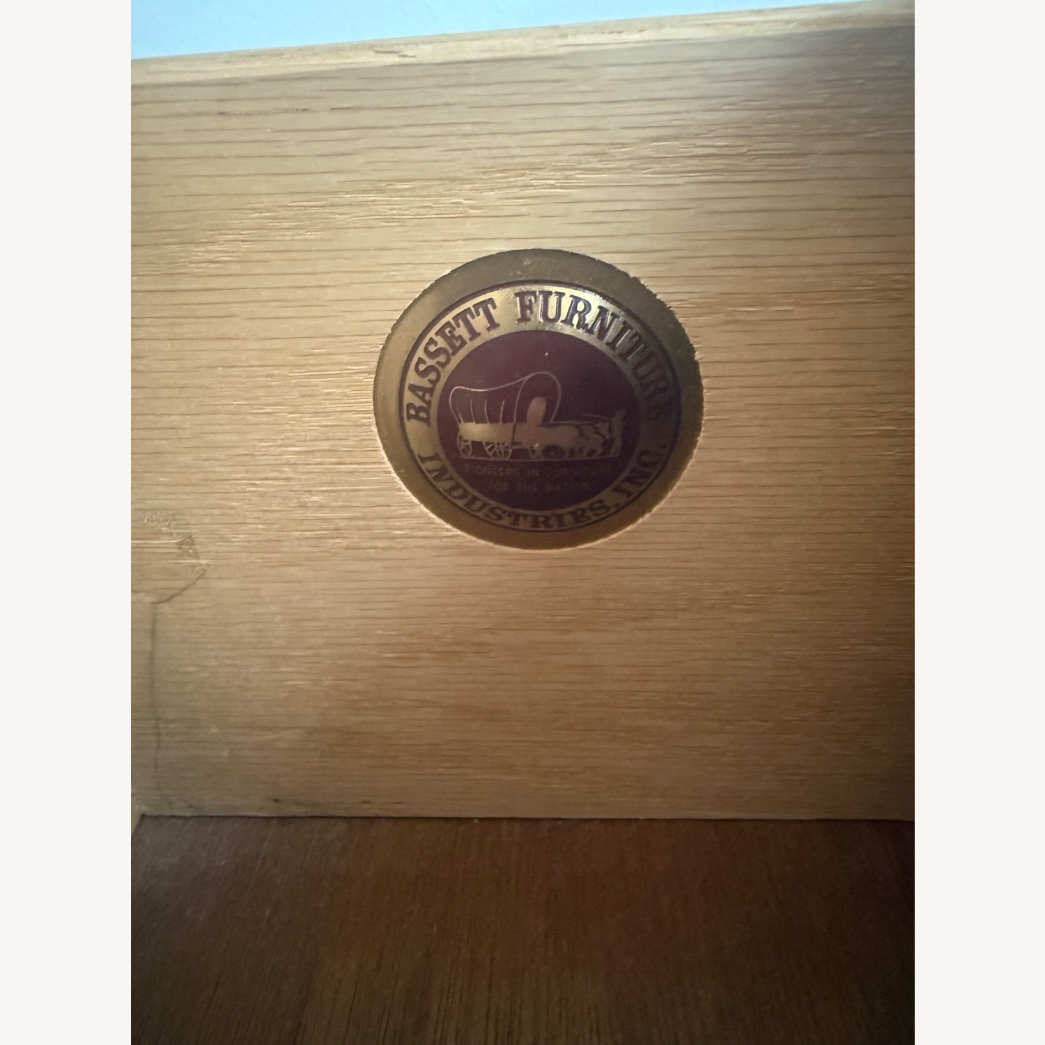 Bassett Dark Brown Wood Dresser/ Double Mirrors - image-4