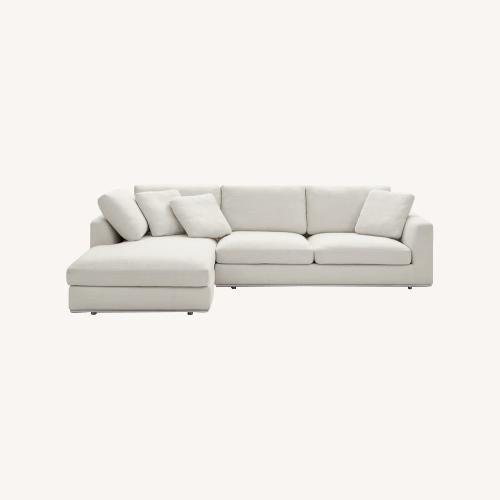 Used Castlery White Fabric Chaise Lounge for sale on AptDeco