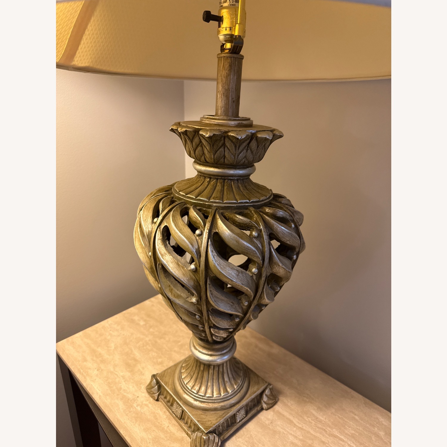 Bernhardt Furniture Silver Metal Table Lamps - image-4