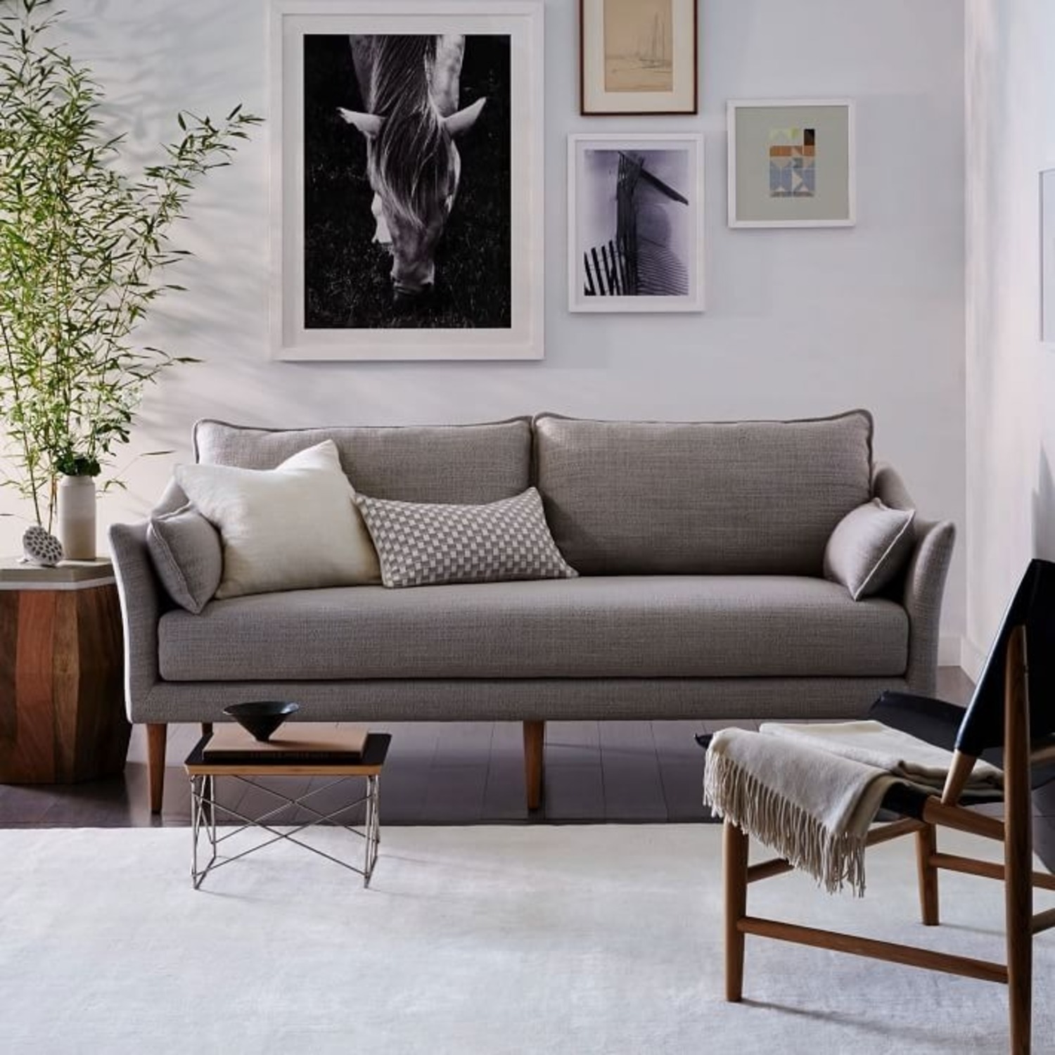 West Elm Antwerp 76" Mid Century Sofa - image-5