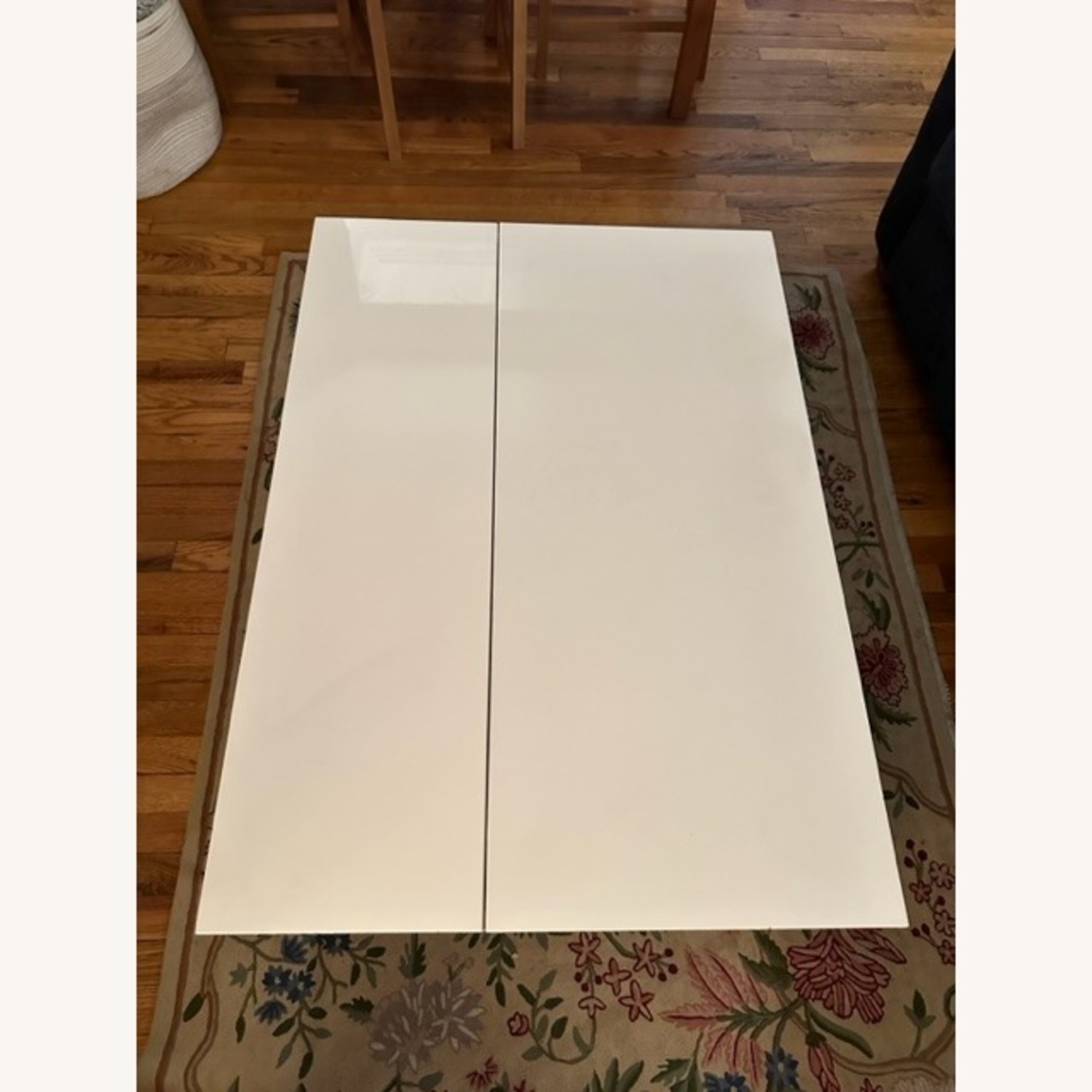 West Elm White Storage Pop-Up Coffee Table - image-1